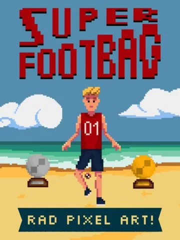 Изображение игры: Super Footbag - World Champion 8 Bit Hacky Ball Juggling Sports Game
