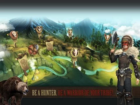 Изображение игры: Be Red Cloud-Warriors & Tribes
