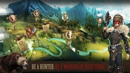 Изображение игры: Be Red Cloud-Warriors & Tribes