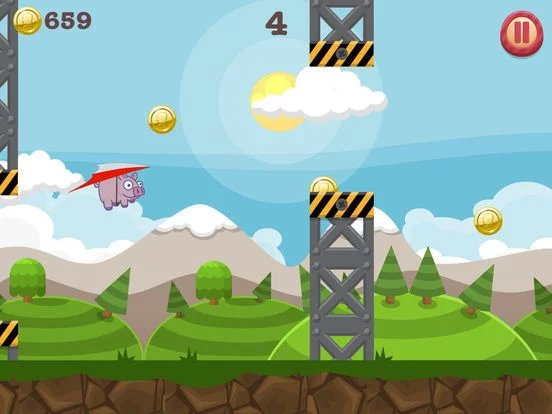 Изображение игры: Tap The Pig 2: Pigs Glide