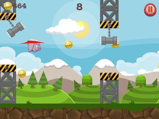 Изображение игры: Tap The Pig 2: Pigs Glide