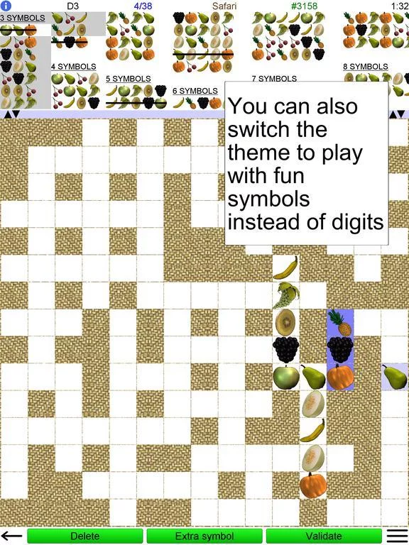 Изображение игры: Number Fit Puzzle +