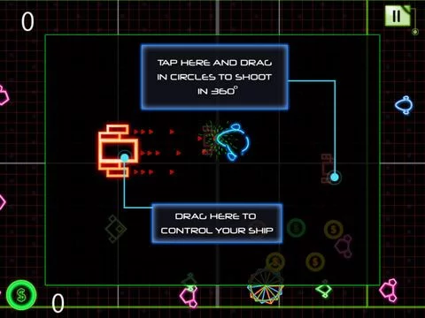 Изображение игры: Geometry Galaxy 360° - Rhythmic Galactic Star Explorer Shooter (LITE)