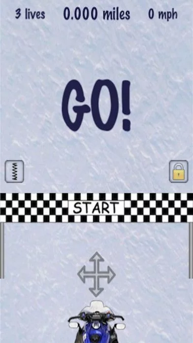 Изображение игры: Snowmobile Slalom Racer