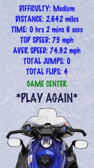 Изображение игры: Snowmobile Slalom Racer