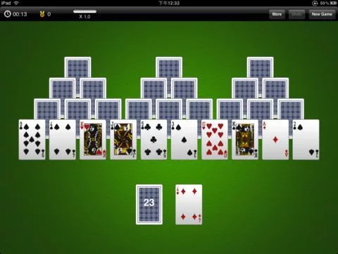 Изображение игры: TriPeaks Solitaire Free