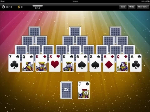 Изображение игры: TriPeaks Solitaire Free