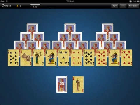 Изображение игры: TriPeaks Solitaire Free
