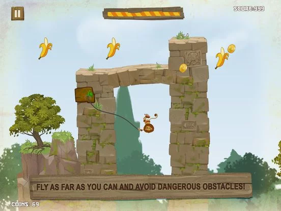 Изображение игры: Rope Hanger: Monkey Ninja