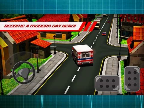 Изображение игры: Emergency Ambulance Driver Simulator: Modern Day Hero