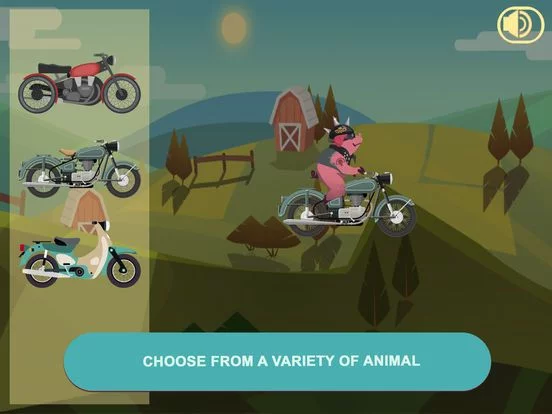 Изображение игры: Bike Animal Race: Motorcycle Farm Escape