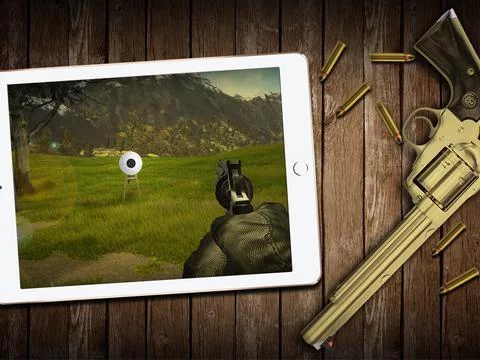 Изображение игры: Revolver Shooting Range: Magnum .44 - Accuracy & Reflex Target Shooting Game.