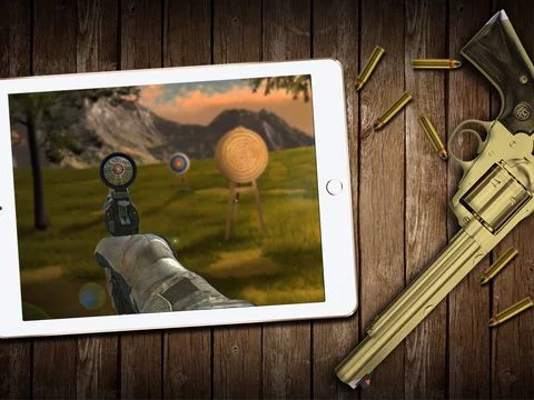 Изображение игры: Revolver Shooting Range: Magnum .44 - Accuracy & Reflex Target Shooting Game.