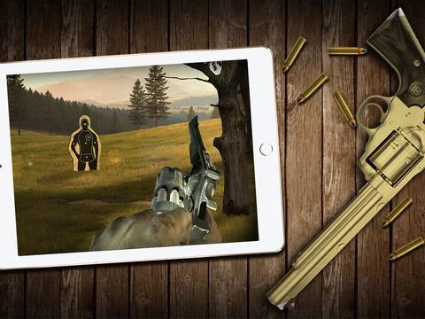 Изображение игры: Revolver Shooting Range: Magnum .44 - Accuracy & Reflex Target Shooting Game.