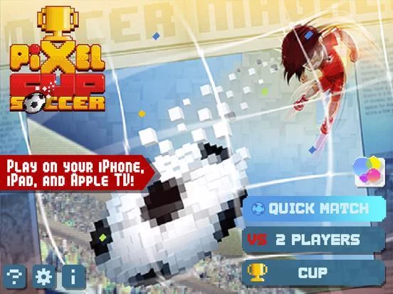 Изображение игры: Pixel Cup Soccer FREE