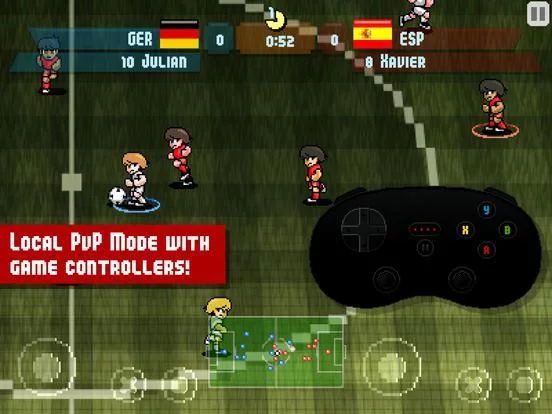 Изображение игры: Pixel Cup Soccer FREE