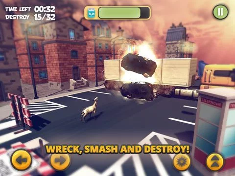 Изображение игры: Goat Simulator 3D FREE: Frenzy - GoatZ Rampage!