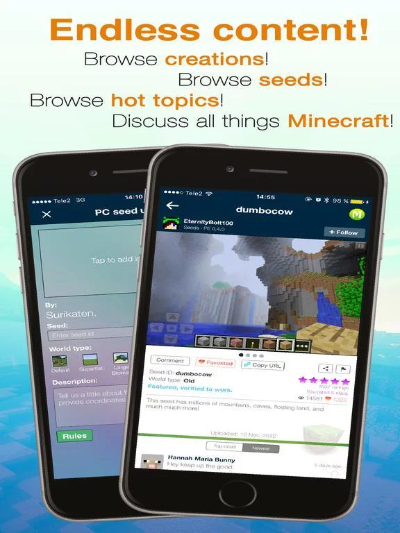 Изображение игры: Seeds Pro - Minecraft Edition