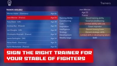 Изображение игры: World Title Boxing Manager