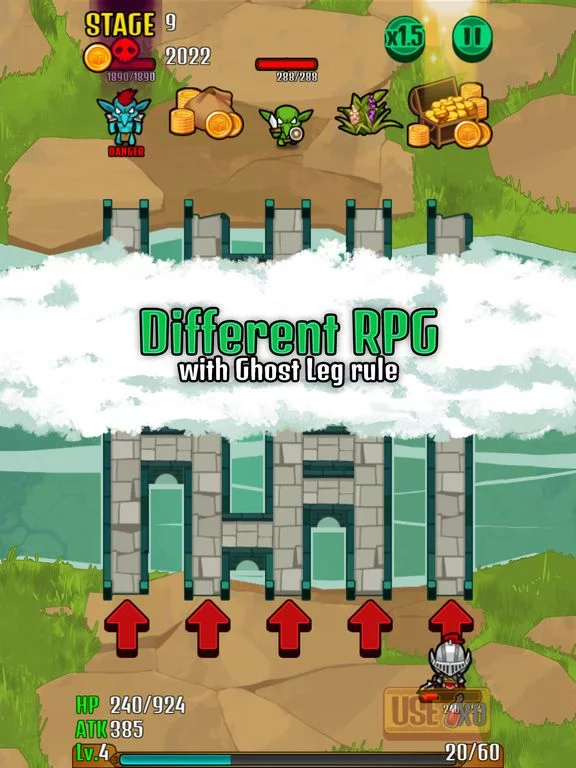 Изображение игры: Amidakuji Knight