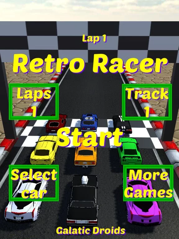 Изображение игры: Retro Racer arcade race game