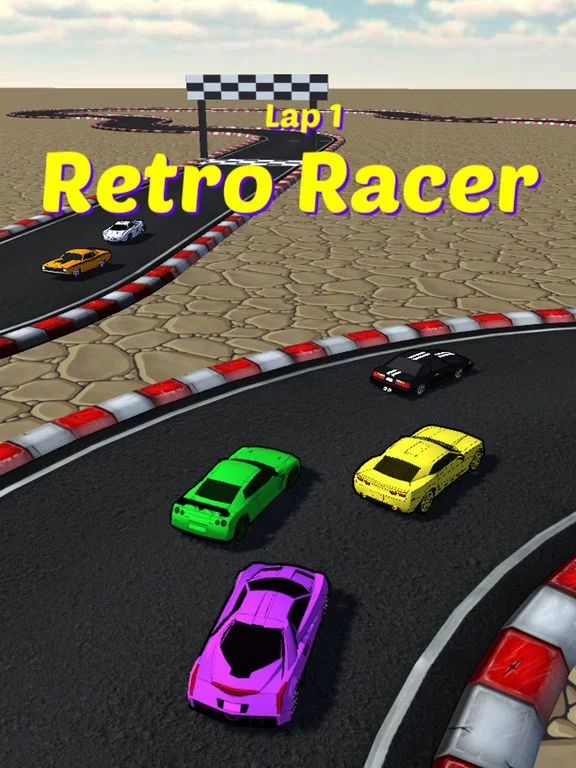 Изображение игры: Retro Racer arcade race game