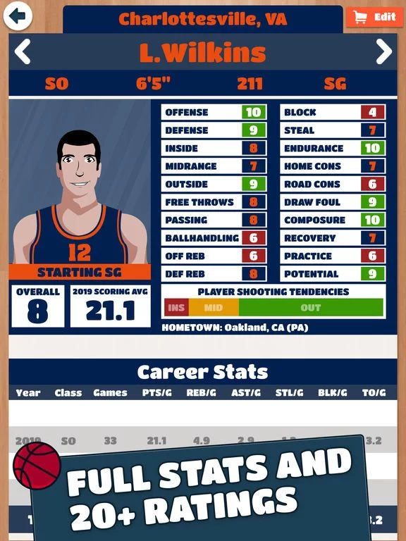 Изображение игры: College BBALL Coach 2