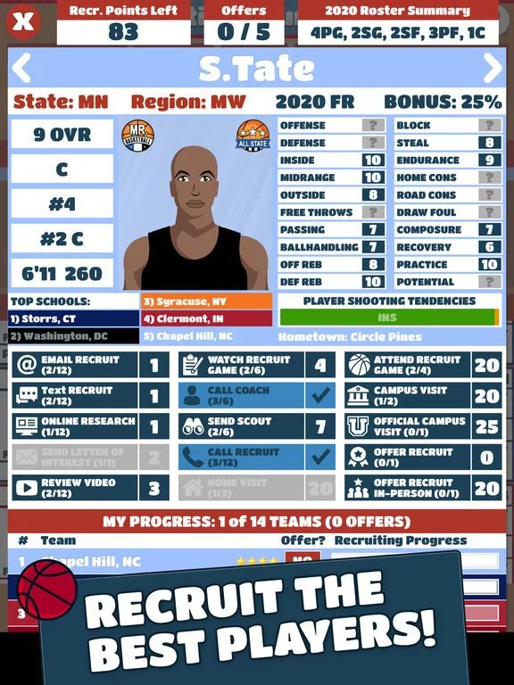 Изображение игры: College BBALL Coach 2