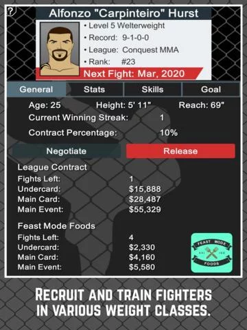 Изображение игры: MMA Manager Free
