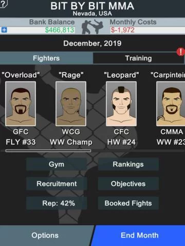 Изображение игры: MMA Manager Free