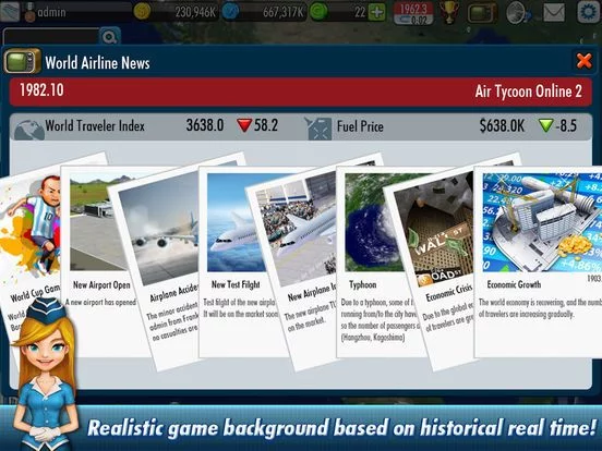 Изображение игры: AirTycoon Online 2.