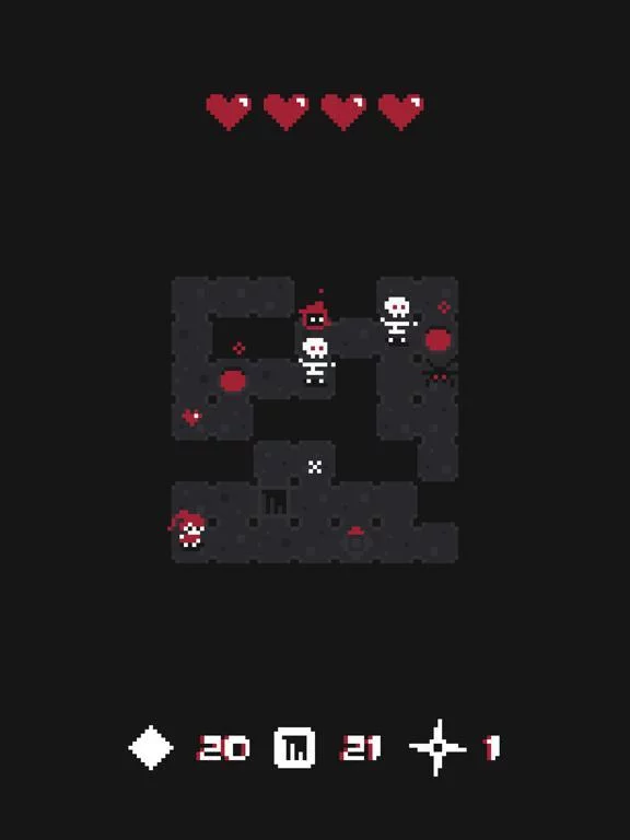 Изображение игры: Red Hearts - Tiny Dungeon Crawler