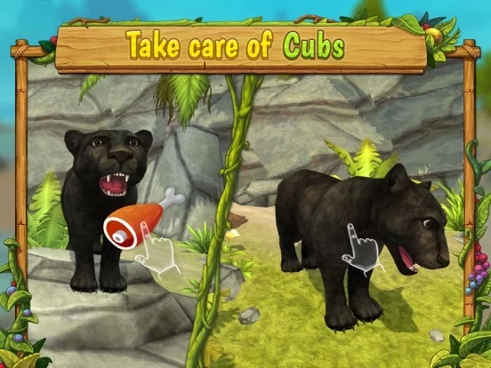 Изображение игры: Panther Family Sim - Wild Animal Jungle Pro