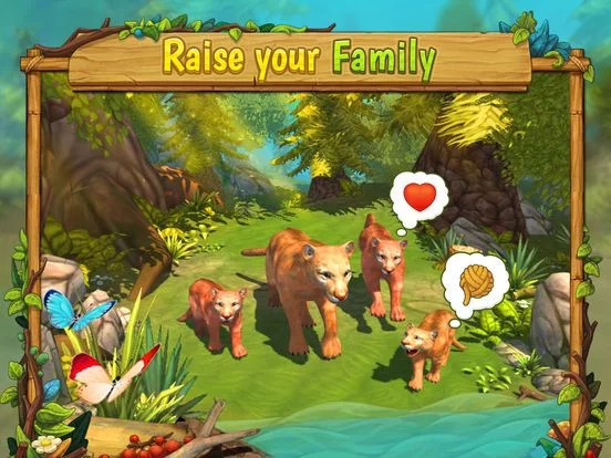 Изображение игры: Cougar Family Sim Wild Forest