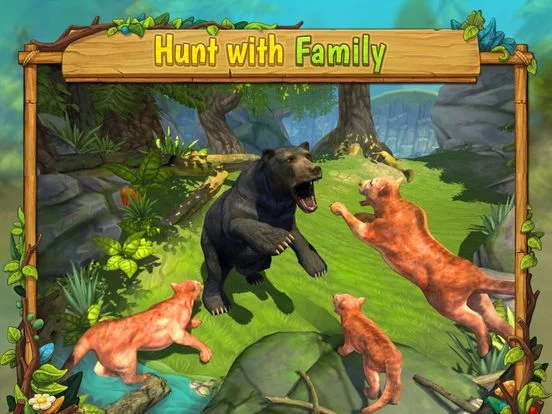 Изображение игры: Cougar Family Sim Wild Forest