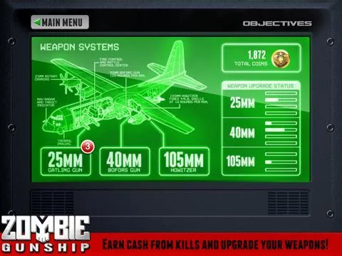 Изображение игры: Zombie Gunship Free: Gun Down Zombies