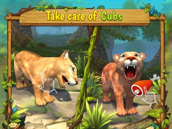 Изображение игры: Cougar Family Sim Wild Forest