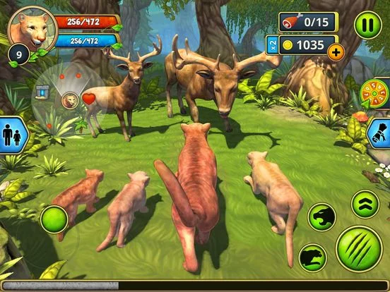 Изображение игры: Cougar Family Sim Wild Forest