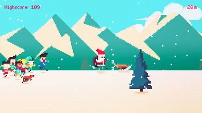Изображение игры: Santa Rush - Don't slow down