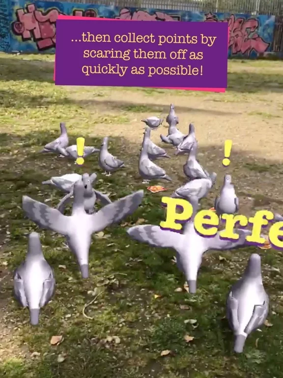 Изображение игры: Pigeon Panic! AR