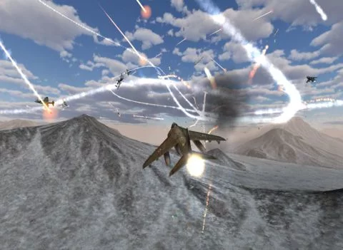 Изображение игры: Azure Strikers - Fighter Jets - Fly & Fight