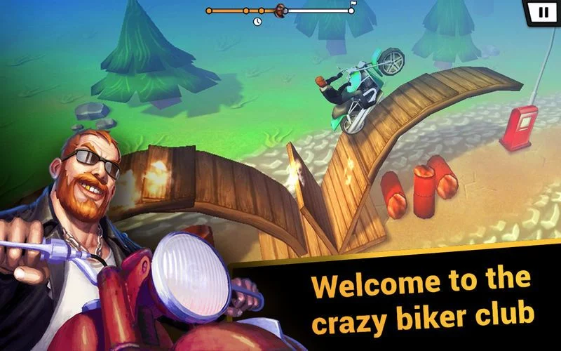 Изображение игры: Moto Racing 3D — Bike Baron