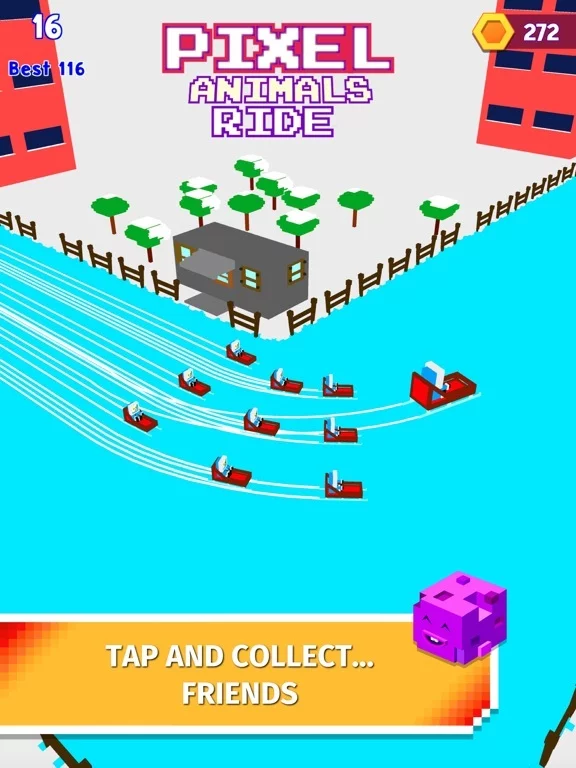 Изображение игры: Pixel Animals Ride