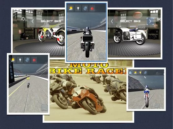 Изображение игры: Moto Bike Racer: 3D Motorbikers Heated Chase Fun