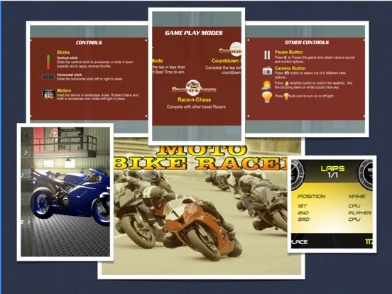 Изображение игры: Moto Bike Racer: 3D Motorbikers Heated Chase Fun