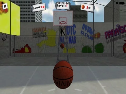 Изображение игры: Basketball 3D Shoot Out Free Touch Ball Fly Top Air Action Arcade Game