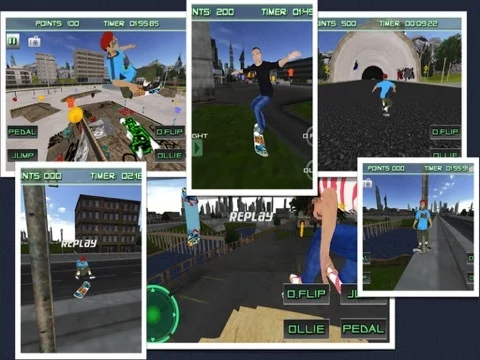 Изображение игры: Skateboarding 3D Free Top Skater Action Board Game