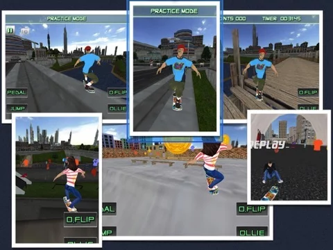 Изображение игры: Skateboarding 3D Free Top Skater Action Board Game