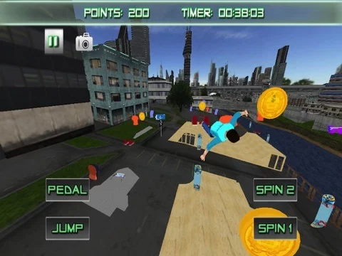 Изображение игры: Roller Skating 3D Free Skate Action Board Game