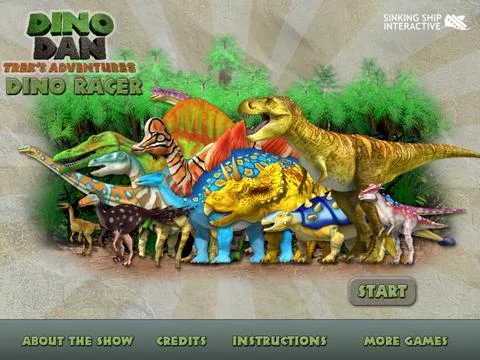 Изображение игры: Dino Dan: Dino Racer